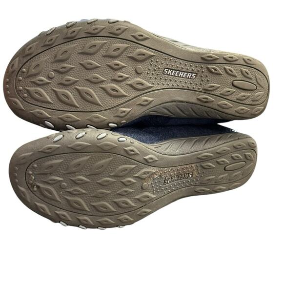 Skechers Relaxed Fit Breathe Easy Infi-Knity slip On Shoes Navy Blue Size 8 - Picture 8 of 9